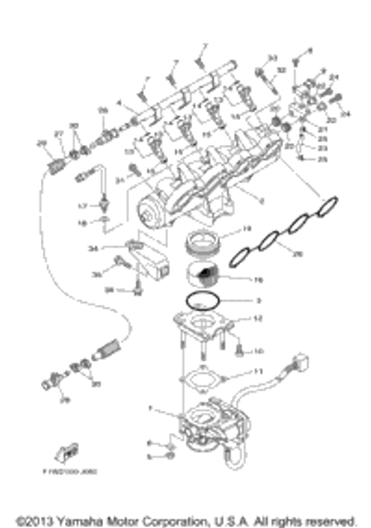 Sensor, Pressure 2010  FZS (GX1800AJ) 6S5-82380-00-00