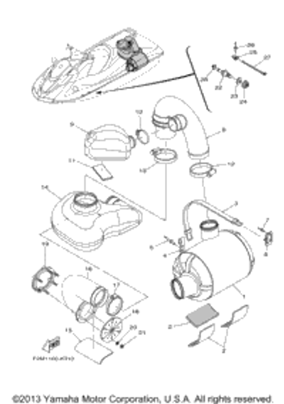 Water Lock Comp 2011  VXS (VX1800K) F1W-U7550-01-00