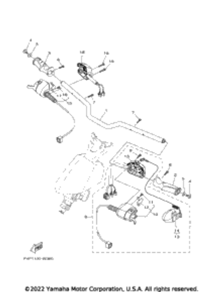 Shift Lever Assy 2022  GP1800R SVHO_SVHOWI (GP1800CX) F4P-26411-01-00