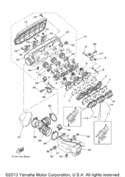 Cover Sub Assy 2004  GP1300R (GP1300C) 60T-14480-10-00