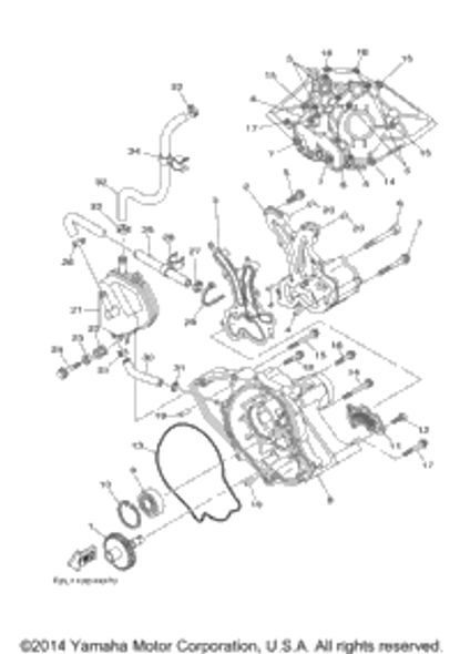 Cover, Pump Gear 2015  VX CRUISER_VX1100BP VX DELUXE (VX1100AP) 6B6-13327-02-94