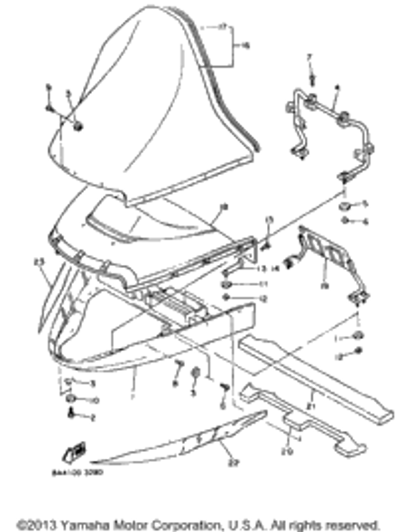 Shield, Noise 2 1993 VMAX-4 (VX750T) 89A-2199J-00-00