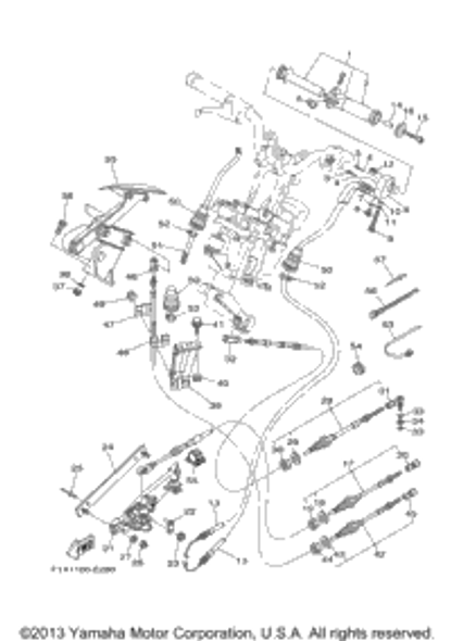 Cable, Steering 2006  FX High Output (FX1100E) F1S-61481-00-00