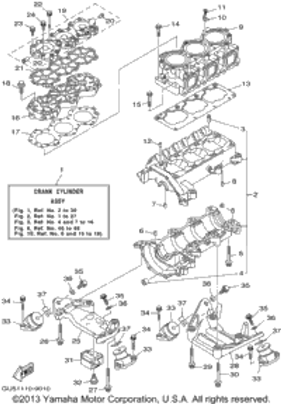 Crankcase Assy 1999WAVE RUNNER SUV1200 (SV1200X) 65U-15100-00-8P
