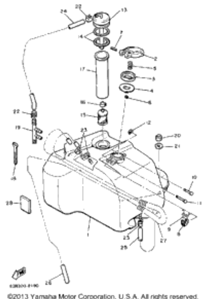 Tank, Fuel 1988 VK540 (VK540M) 83R-24111-00-00