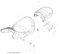 Victory Bracket, Seat, Jet Black 2014  Boardwalk All Options (V14Rb36) 5256249-626