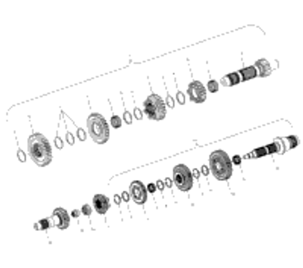 Victory Asm-Clutchshaft,5Th (Incl. 14,15) 2001  Deluxe Cruiser (V01Cd15Ui) 1341345