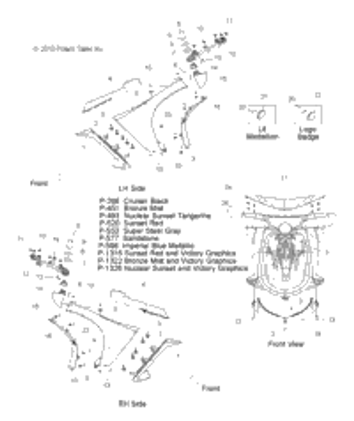 Victory Grill, Front, Rh 2012  Vision/Aness All Options (V12Sw36/Aw36) 5253466-577