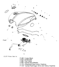 Victory Asm., Fuel Pump, Sender [Incl. Pump, Filter, Sender] 2012  Cross Country All Options (V12Tw36/Dw36/Kw36) 2521171