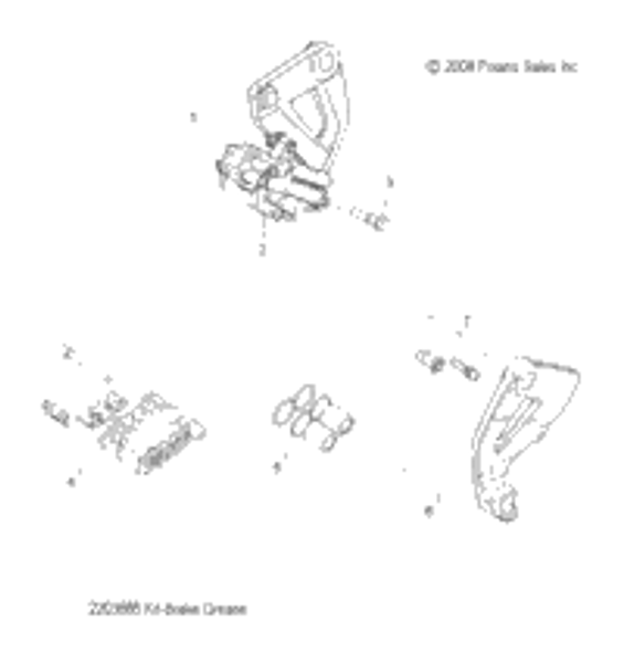 Victory Asm., Caliper, Rear, Black [Abs] 2014  Vision All Options (V14Sw36) 1911949-266