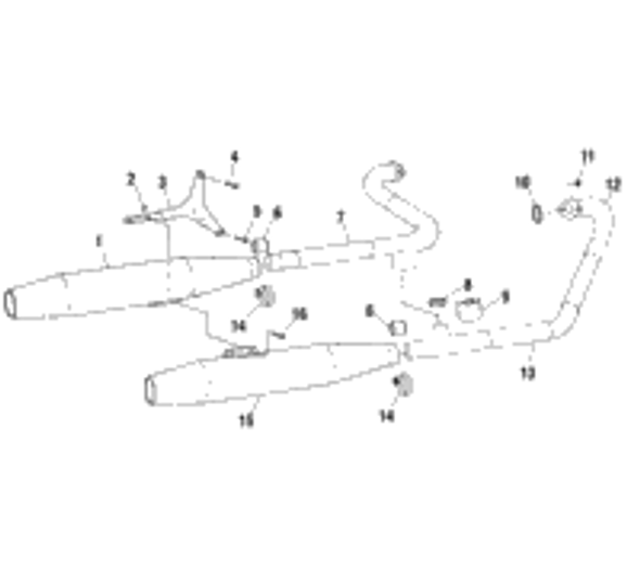 Victory Pipe,Asm,Exhaust,Rr,Std Crs (Incl. Shield) 2000  Standard Cruiser (V00Cb15Dc) 1261036
