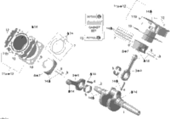 Can-Am Connecting Rod Ass’y Includes 3 to 4 2008  Outlander 500 XT 420217455
