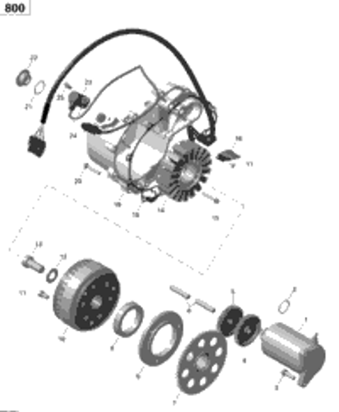 Can-Am Stator Plate, 420W Outlander STD North America 2014  OUTLANDER 800R EFI, STD, DPS, XT & XT-P 420685920
