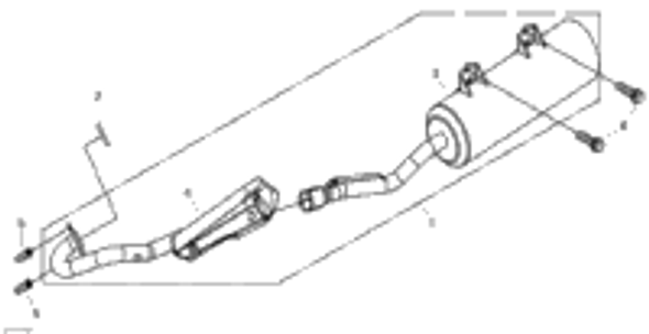 Can-Am Muffler Ass'y North America 2018  DS 250 S18310RCB300