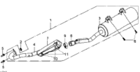 Can-Am Muffler Ass'y North America, International 2013  DS 250 NA, CE & INT S18310RCB300