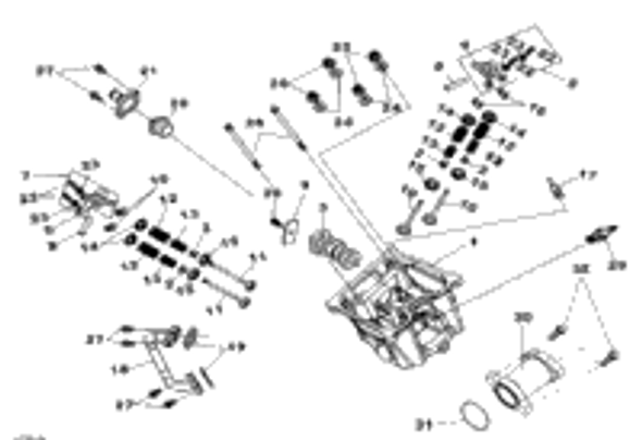 Can-Am Cylinder Head Ass'y 2013  DS 250 NA, CE & INT S12200RB1000