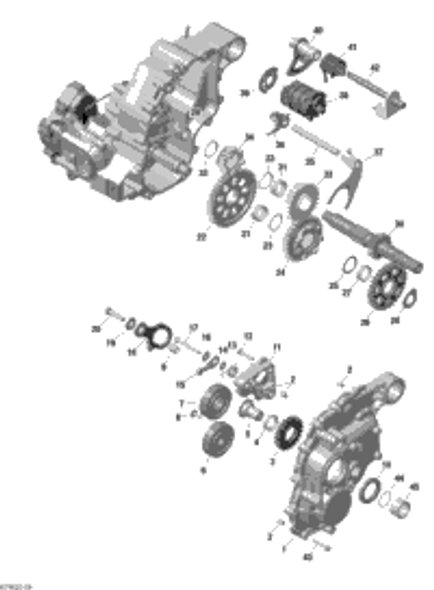 Can-Am LH Gear Housing Ass'y 2022  Outlander 1000R EFI - DPS - CE 420212215