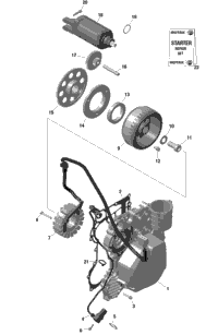 Sea-Doo Stator Plate 420W 2022 GTI 90 420296908