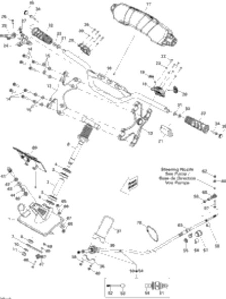 Sea-Doo Steering Support 2011 RXP-X 255 & RS 277001632