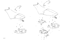Sea-Doo Gulfstream Blue Seat Ass'y Model Color Gulfstream Blue 3Up 2016 SPARK 000 269002930