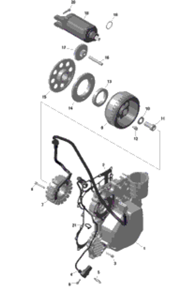 Sea-Doo Flywheel Ass'y 420W 2023 SPARK TRIXX - 2UP 420685702