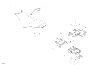 Sea-Doo Can-Am Red, 3 Seat Places Ass'y 2022 SPARK TRIXX 269003568