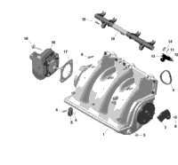 Sea-Doo Induction Manifold 2022 GTX LIMITED 300 420867946