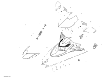 Sea-Doo Hood Ass'y Model GTXS 2016 GTX 269502148