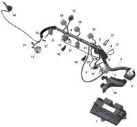 Sea-Doo Engine Wiring Harness Ass'y 2023 SPARK 60, 2022 420264424