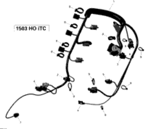 Sea-Doo Engine Wiring Harness Ass'y Inclus 1 à 7 2014 RXT-X AS 260 & RS 420665209