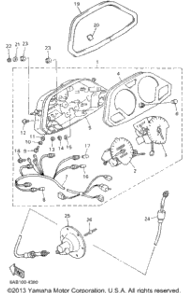 Washer, Spring 1995 VMAX 600 (VX600V) 92901-04100-00