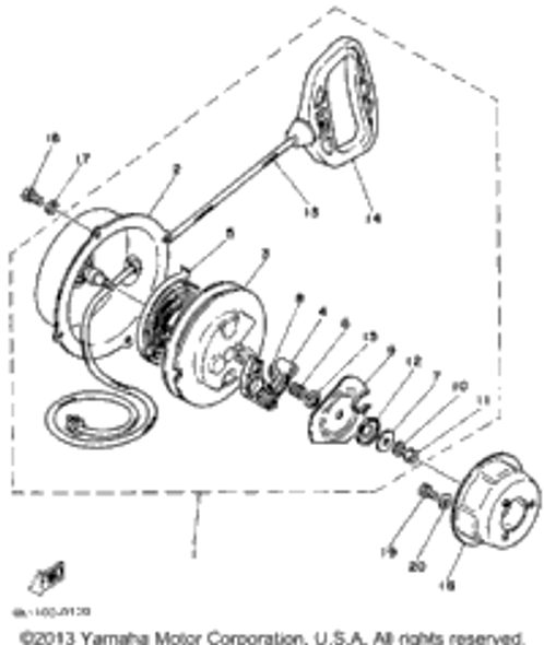 Bolt, Hexagon 1988 VK540 (VK540M) 97313-06014-00