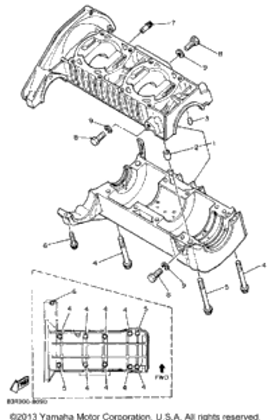 Pin, Dowel 1988 VK540 (VK540M) 93604-07141-00