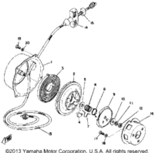 Spring, Drive Plate (807-1571 1972 SR433B (SR433B) 626-15715-01-00