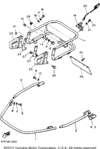 Washer, Plate 1990 VK540 (VK540EP) 90201-06M02-00