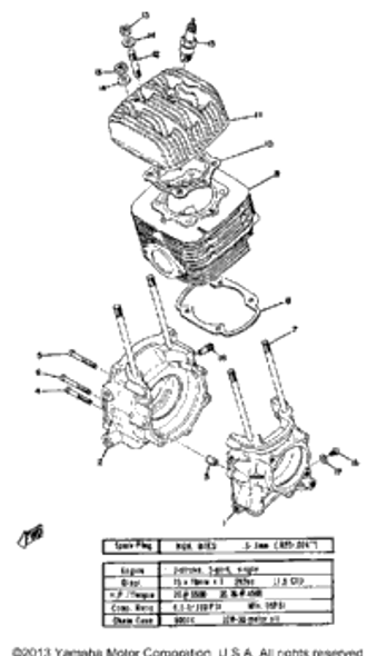 Pin, Dowel 1971 SL292 99530-10014-00