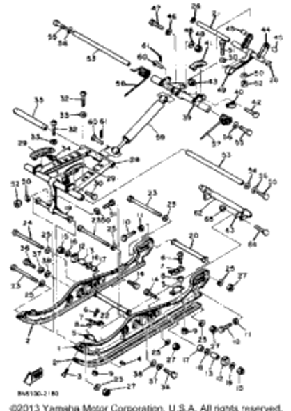 Nut, Lock 1984 ENTICER 300 (ET300H) 95712-08300-00