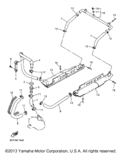 Bolt, Flange 1998 VMAX 500 XTC DELUXE (ELEC START) (VX500XTCDB) 95827-06016-00