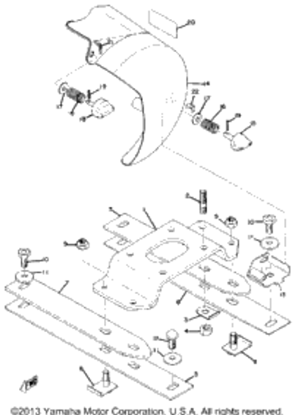 Pin, Spring 1974 GP292F 91609-40018-00