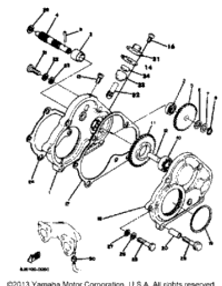 Screw, Pan Head (92501-06012-00 1984 ENTICER 340 (ET340H) 98580-06012-00