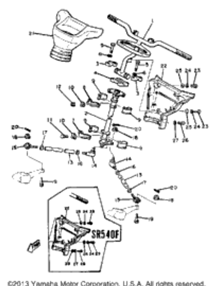 Bolt, Hexagon 1980 SR540D 97321-08055-00