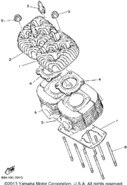 Plug, Spark (Ngk Br9es) 1992 ENTICER II LT (ET410TRS) NGK-BR9ES-00-00