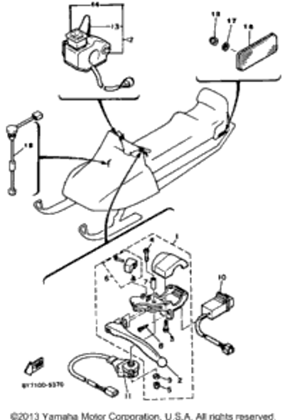 Screw, Pan Head 1985 XL-V (XL540J) 90157-05027-00