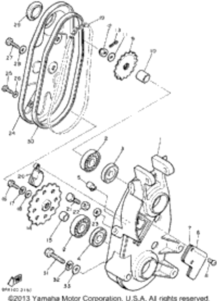 Pin, Cotter 1987 BRAVO (BR250L) 91401-25030-00