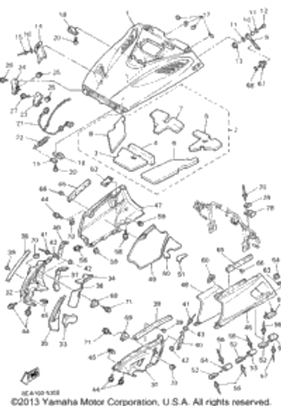 Rivet, Blind (48X187 Black) 1995 VMAX 500 LE (ELEC START) (VX500EV) 90267-48051-00