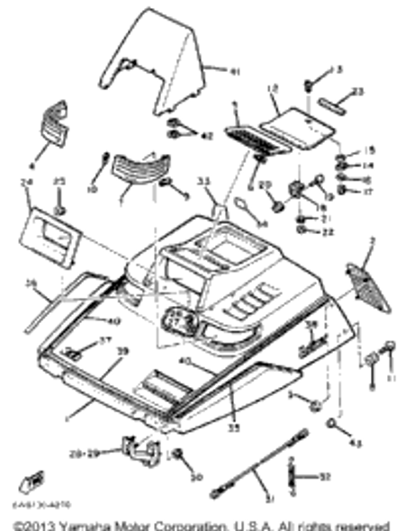 Screw, Pan Head 1984 ENTICER 300 (ET300H) 98586-05016-00