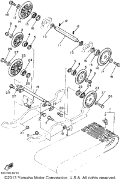 Bolt 1987 BRAVO (BR250L) 97313-08030-00