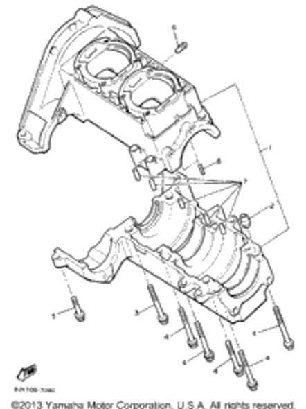 Bolt, Flange 1990 PHAZER II (PZ480P) 95811-08070-00