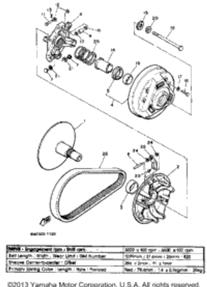 Pin, Cotter 1984 ENTICER 340 (ET340H) 91401-25020-00