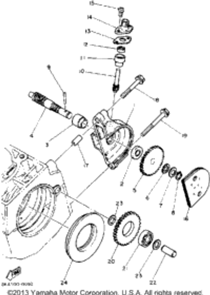 Pin, Dowel 1990 SRV (SR540P) 93603-22028-00